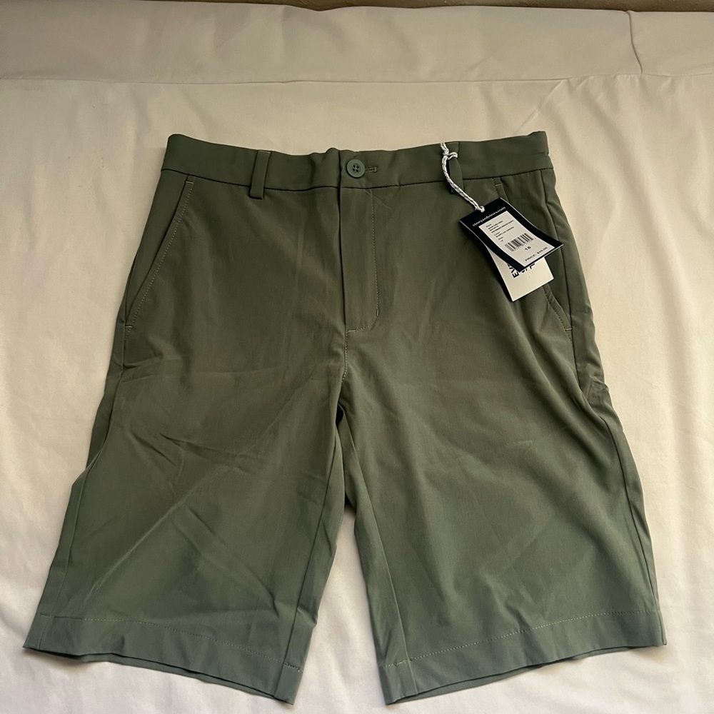Vineyard Vines Olive Flat Front Shorts